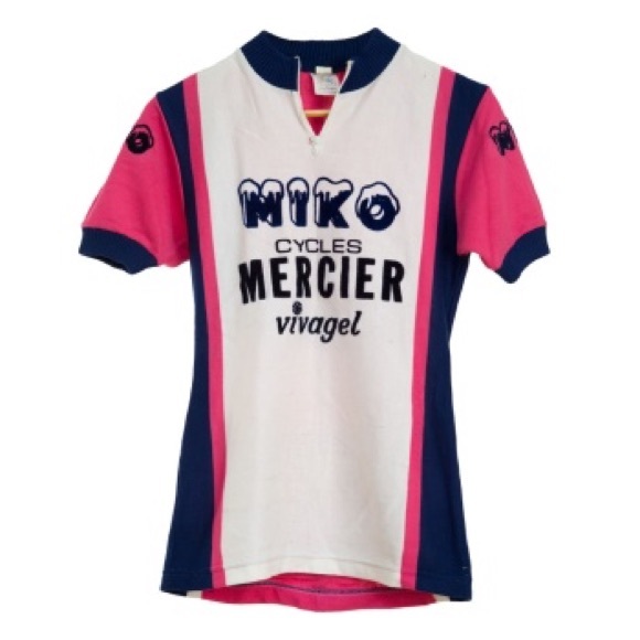Rare VTG Miko Cycles Mercier Vivagel Cycling Shirt - Picture 1 of 11